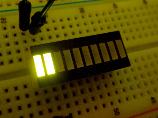 LED Bar 10 segment yellow (VU meter)